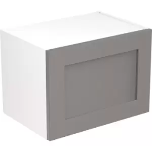 Image of Kitchen Kit Flatpack Shaker Kitchen Cabinet Wall Bridge Unit Ultra Matt 500mm in Dust Grey MFC