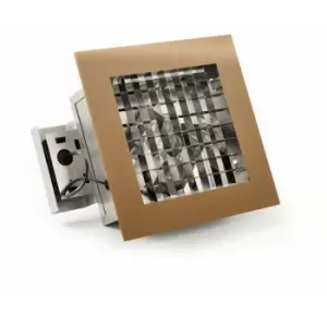 Image of Konstsmide Recessed Outdoor Contemporary Square Light Copper, IP23