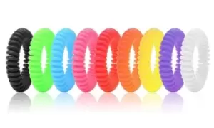 Image of Anti Mosquito Bug Insect Repellent Bracelet (curly) assorted colours, Brown, Aquarius