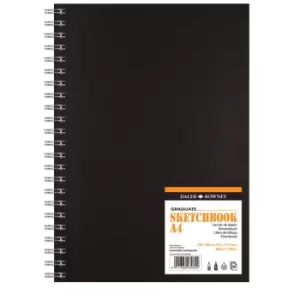 Image of Daler Rowney Graduate Hard Back Spiral Sketch Book A4 Portrait