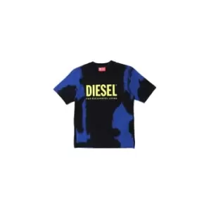 Image of Diesel Tie Dye T Shirt - Black
