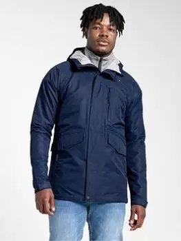 Image of Craghoppers Cove Waterproof Hooded Jacket - Navy, Size S, Men