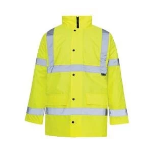 Image of SuperTouch Small High Visibility Standard Parka with 2 Way Zip
