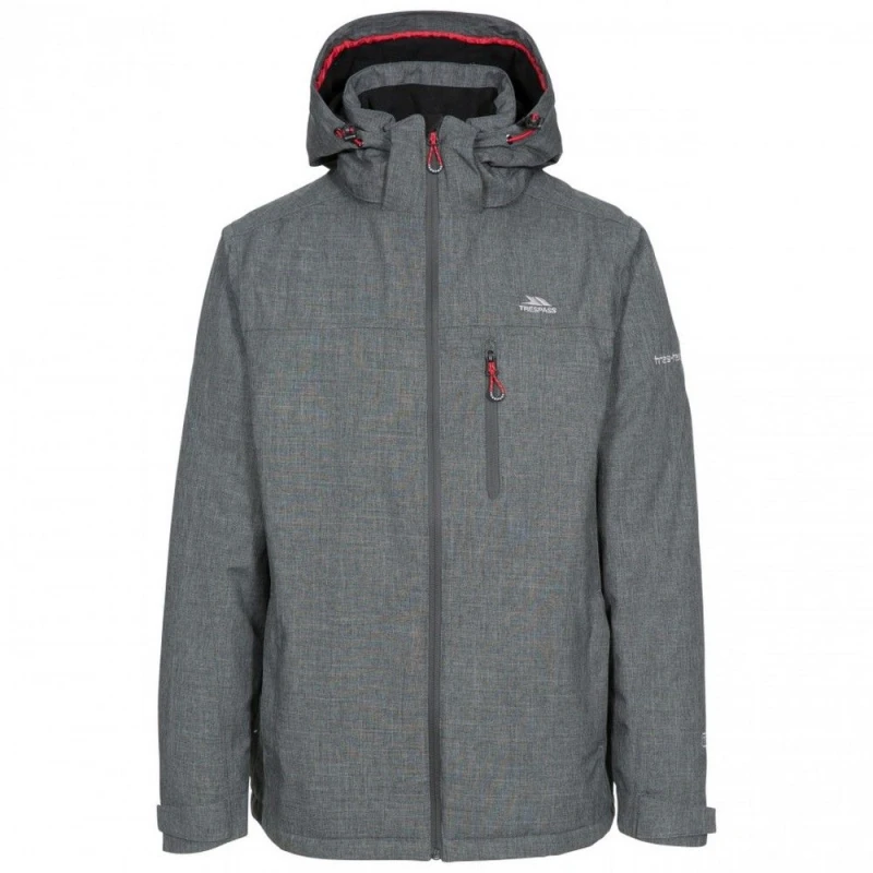 Image of Trespass Trespass Men Fyfinn Padded Waterproof Jacket in Dark Grey Size: 2X-large Dark Grey XXL Male 5059444869563