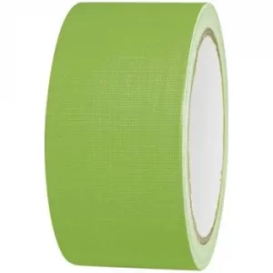 Image of TOOLCRAFT 80FL5025GC 80FL5025GC Cloth tape 80FL5025GC Neon green (L x W) 25 m x 50 mm