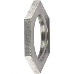 Image of ALNPB Nickel Plated Brass Locknuts ALNPB M16 166 50101 Hellermann Tyton