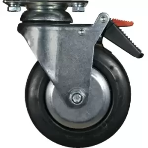 Image of Castors 5X2 tpr 2 x Fix, 2XSWIV, Full Brake: Ken Pro - Kennedy