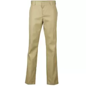 Image of Dickies SLIM FIT WORK PANT mens Trousers in Beige. Sizes available:US 34 / 32,US 34 / 34,US 36 / 34,US 30 / 32,US 31 / 32,US 32 / 32,US 33 / 32,US 33