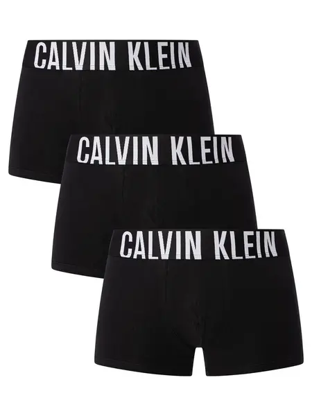 Image of Calvin Klein Intense Power 3 Pack Trunks Black M