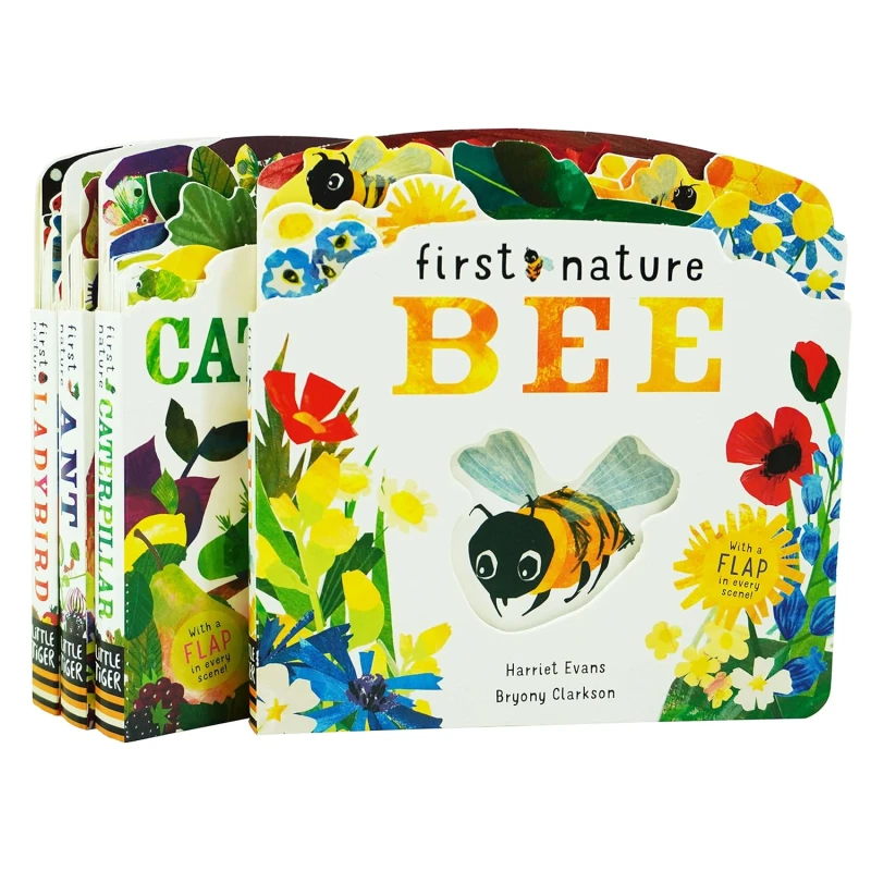 Image of First Nature 4 Books Childrens Collection Set (ANT, BEE, CATERPILLAR & LADYBIRD) Harriet Evans Books