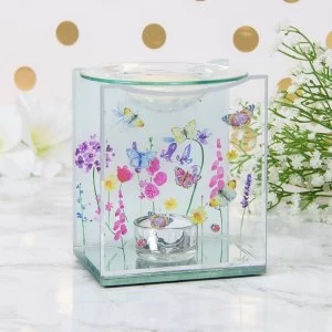 Image of Butterfly Garden Glass Oil Burner