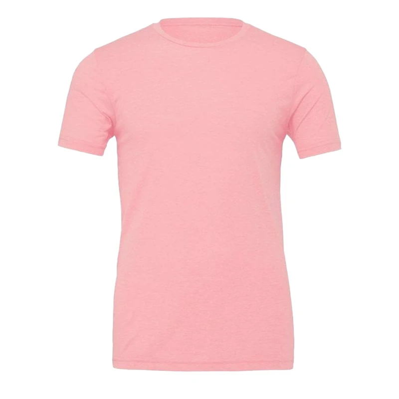 Image of Bella + Canvas Mens Jersey Crew Neck T-Shirt in Pink Size: Small Pink Male S