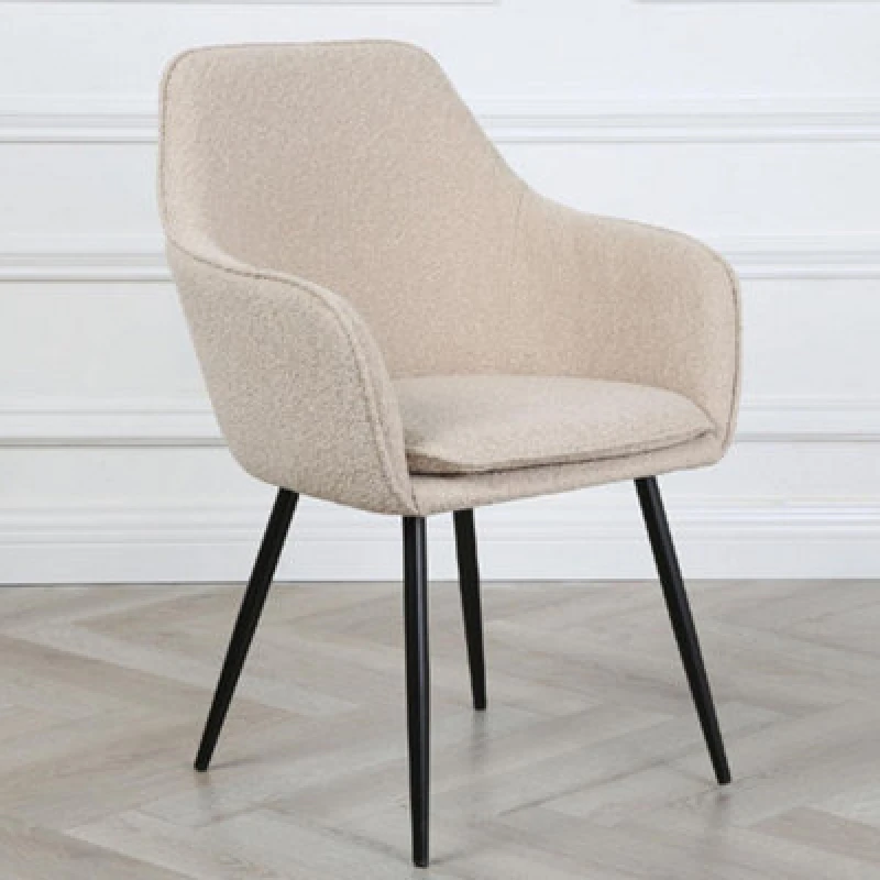 Image of RayGar Genesis Muse Accent Chair In Boucle - Cream MUS-BOU-BL-01