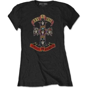 Image of Guns N' Roses - Appetite for Destruction Womens Medium T-Shirt - Black