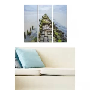 Image of MDF3130133 Multicolor Decorative MDF Painting (3 Pieces)