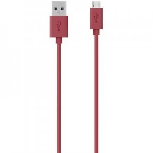 Image of Belkin Mixit Colour Range 2m Micro USB Cable In Red