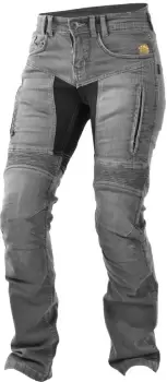 Image of Trilobite Parado Grey Ladies Motorcycle Jeans, Size 30 for Women, grey, Size 30 for Women
