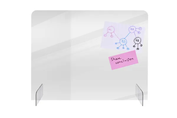 Image of Legamaster BASIC Desk Divider 70 x 85cm Transparent 4 mm