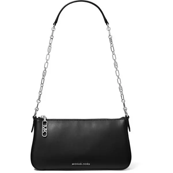 Image of MICHAEL Michael Kors Empire Medium Chain Shoulder Bag - Black One Size