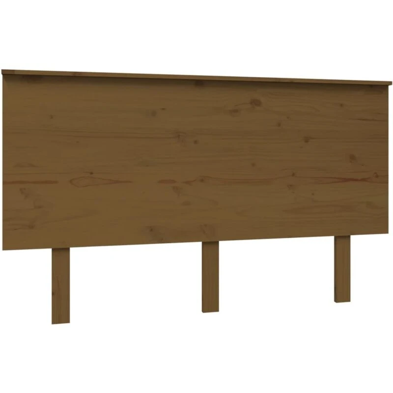 Image of Vidaxl Bed Headboard Honey Brown 139X6X82.5cm Solid Wood Pine, Brown 819168