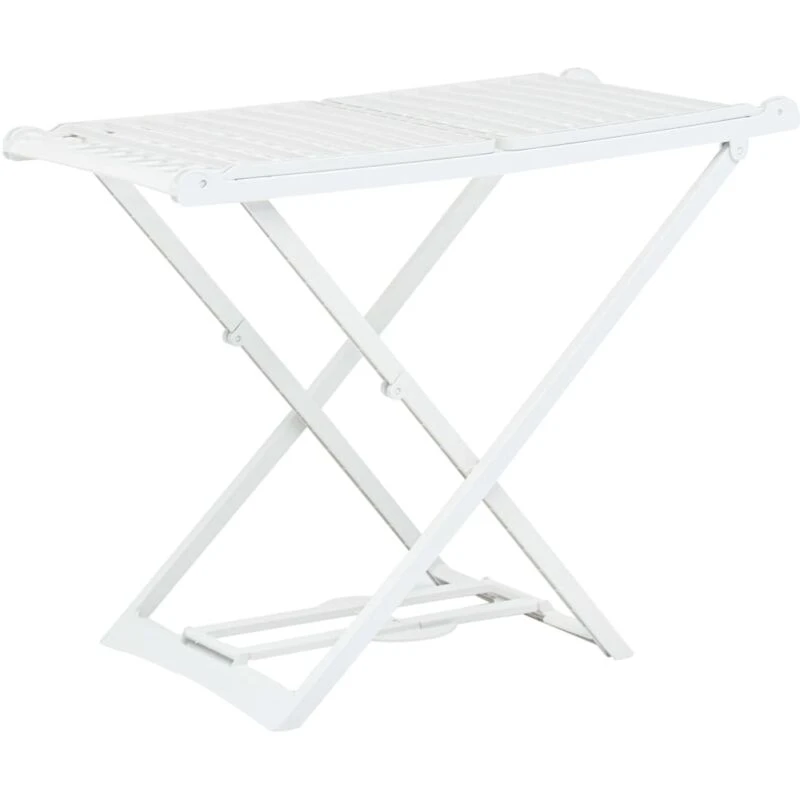 Image of VIDAXL Folding Clothes Dry Rack White Plastic vidaXL 8719883860008