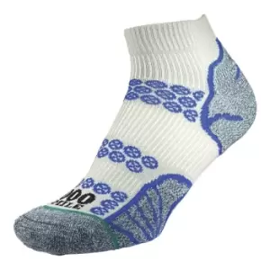 Image of 1000 Mile Lite Anklet Sock Mens (Recycled) Silver/Royal Blue Medium