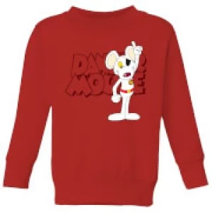Image of Danger Mouse Pose Kids Sweatshirt - Red - 3-4 Years
