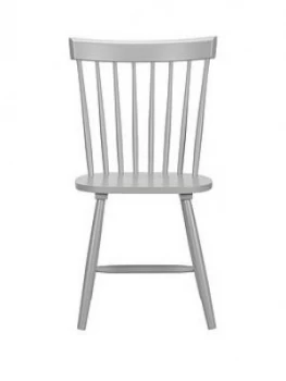 Image of Julian Bowen Pair Of Torino Dining Chairs - Grey