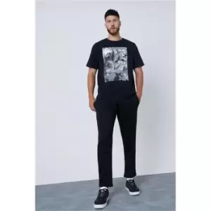 Image of I Saw It First Black Jersey Pintuck Joggers - Black