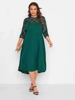 Image of Yours High Low Lace Sweetheart Dress, Green, Size 16, Women