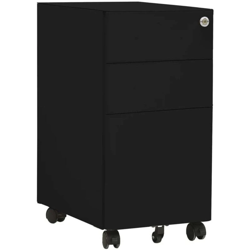 Image of VIDAXL Mobile File Cabinet Black 30x45x59cm Steel Vidaxl 8720286564158