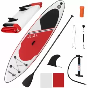 Image of Outsunny - 10ft Inflatable Stand Up Board, Non-Slip Deck Board w/ Paddle