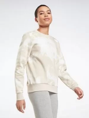 Image of Reebok Myt Tie-dyed Crew, Black, Size S, Women