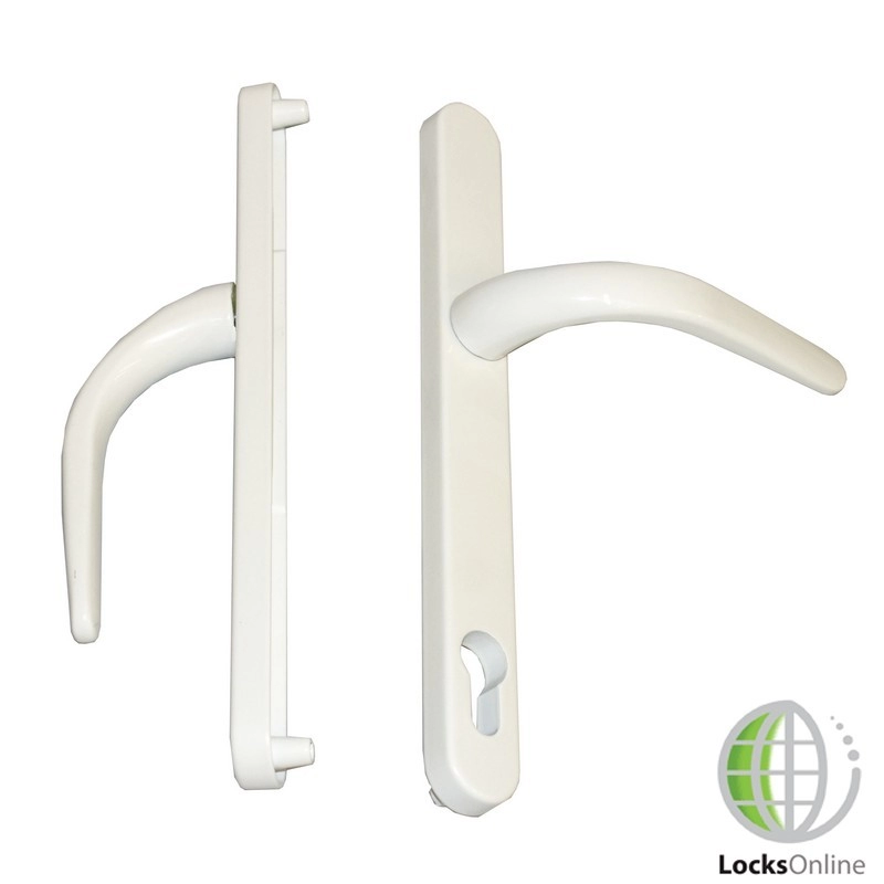 Image of Milenco uPVC Door Handles 117mm PZ Centres - 255mm 235mm fixings