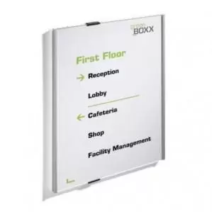 Image of Durable INFO SIGN 420x297mm A3 Portrait Silver