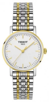 Image of Tissot Womens Everytime Two Tone Bracelet Gold Plated Watch