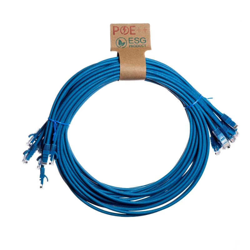 Image of Cablenet Cablenet 1m Cat6 RJ45 Blue U/UTP LSOH 24AWG Snagless Booted Patch Lead (PK10) L60-4010P