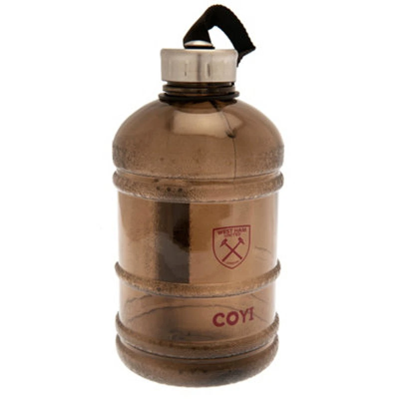 Image of West Ham United FC West Ham United FC Barrel Water Bottle in Maroon Maroon One Size Unisex 5063238833463