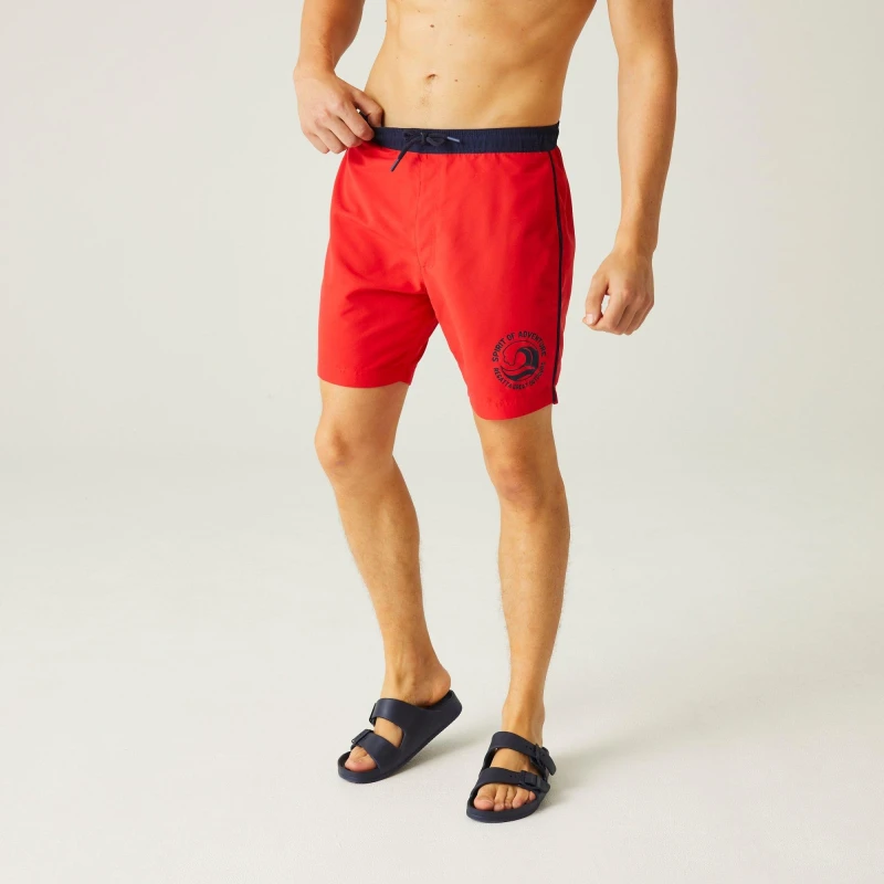 Image of Regatta 'Bentham' Swim Shorts Light Red