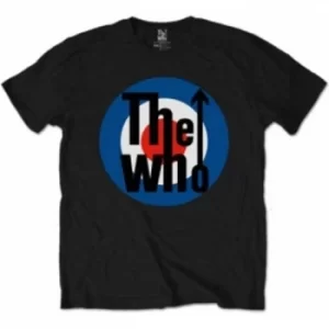 Image of The Who Target Classic Black Mens TShirt Size: Medium