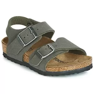 Image of Birkenstock NEW YORK boys's Childrens Sandals in Grey - Sizes 7 toddler,8 toddler,8.5 toddler,9 toddler,10 kid,11 kid,11.5 kid,13 kid,13.5 kid,1 kid,2