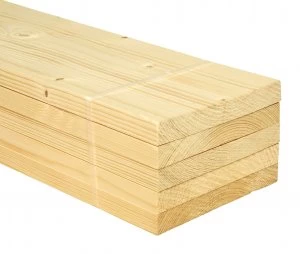 Image of Wickes Whitewood PSE 18 x 144 x 1800mm Pack 5
