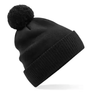 Image of Beechfield Snowstar Organic Cotton Beanie (One Size) (Black)
