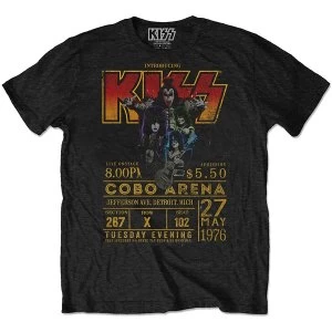 Image of KISS - Cobra Arena '76 Unisex Medium T-Shirt - Black