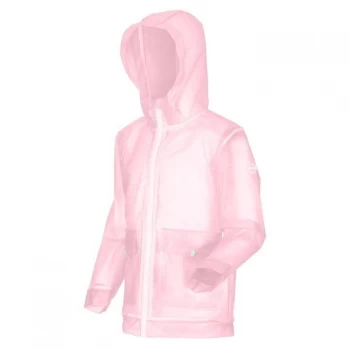 Image of Regatta Hallow Transparent Waterproof Jacket - Pastel Pink