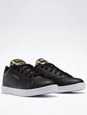 Image of Reebok Royal Complete Cln 2 Shoes, Black/Gold, Size 4 Older