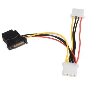 Image of SATA to LP4 Power Cable Adapter with 2 Additional LP4