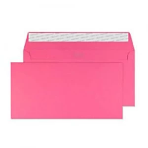Image of Creative Mid Coloured Envelopes DL+ Peel & Seal 114 x 229mm Plain 120 gsm Flamingo Pink Pack of 500