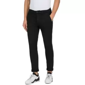 Image of Replay Zeumar Slim Trousers - Black