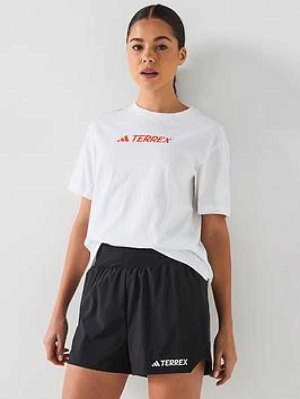 Image of Womens T-Shirt adidas Terrex Classic Logo Blanc Female XS